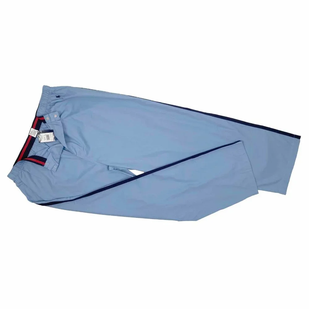 NEW Polo Ralph Lauren Lounge (Pajama) Pants! Large Light Blue With Navy Stripes